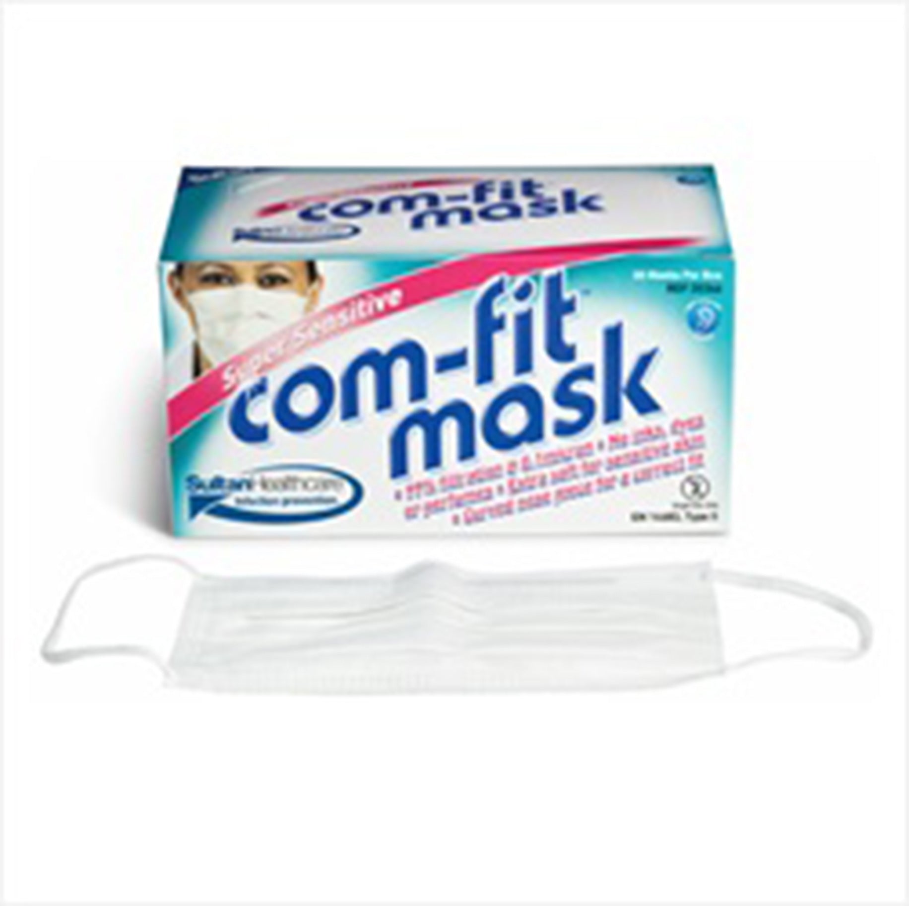 Com-Fit Face Mask Super Sensitive Loop - White
