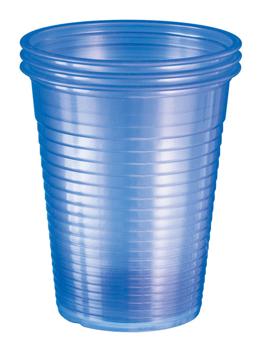 Plastic Cups Squat 180ml Aqua Blue
