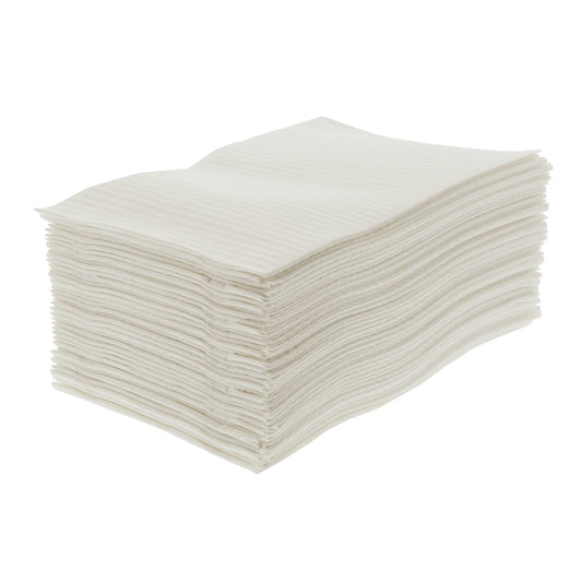 Disposable Bibs - 3-ply White