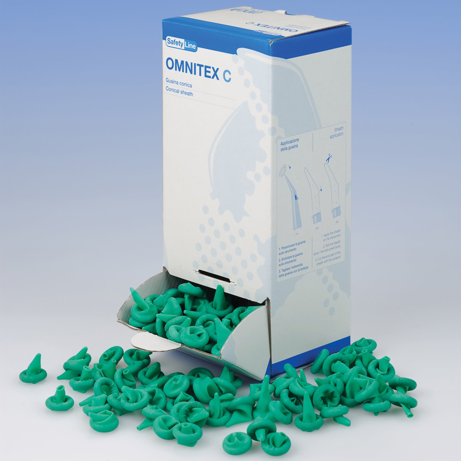 Omnitex C Conical Sheath Green - Nitrile