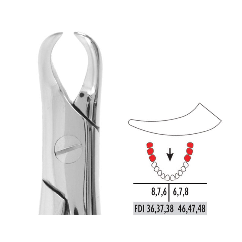 Forceps - Autoclavable 87 Lower Molars (Cowhorn)