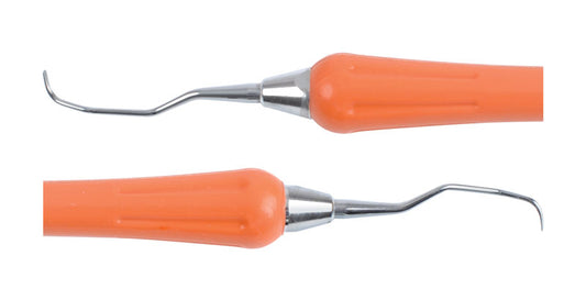 SofGrip Curettes - Autoclavable 1/2 Langer (Orange)
