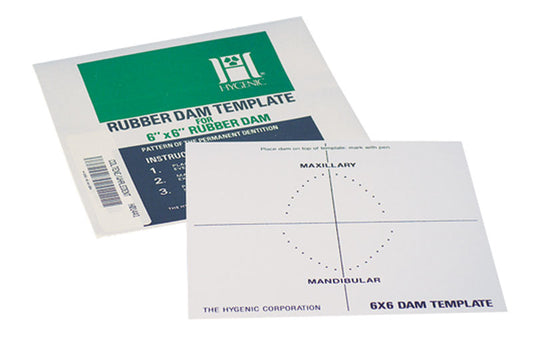 Rubber Dam Template for 6" (152mm) Dam