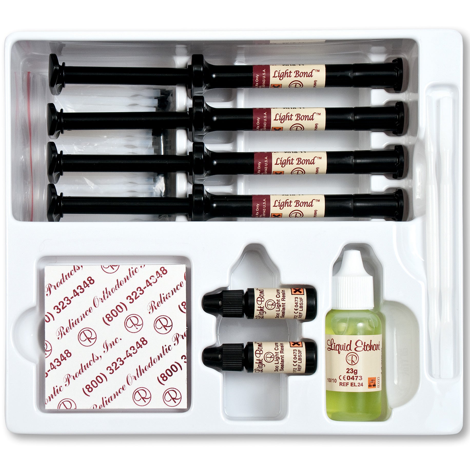 Light Bond Kit With Paste in Push Syringes Non-Fluoride