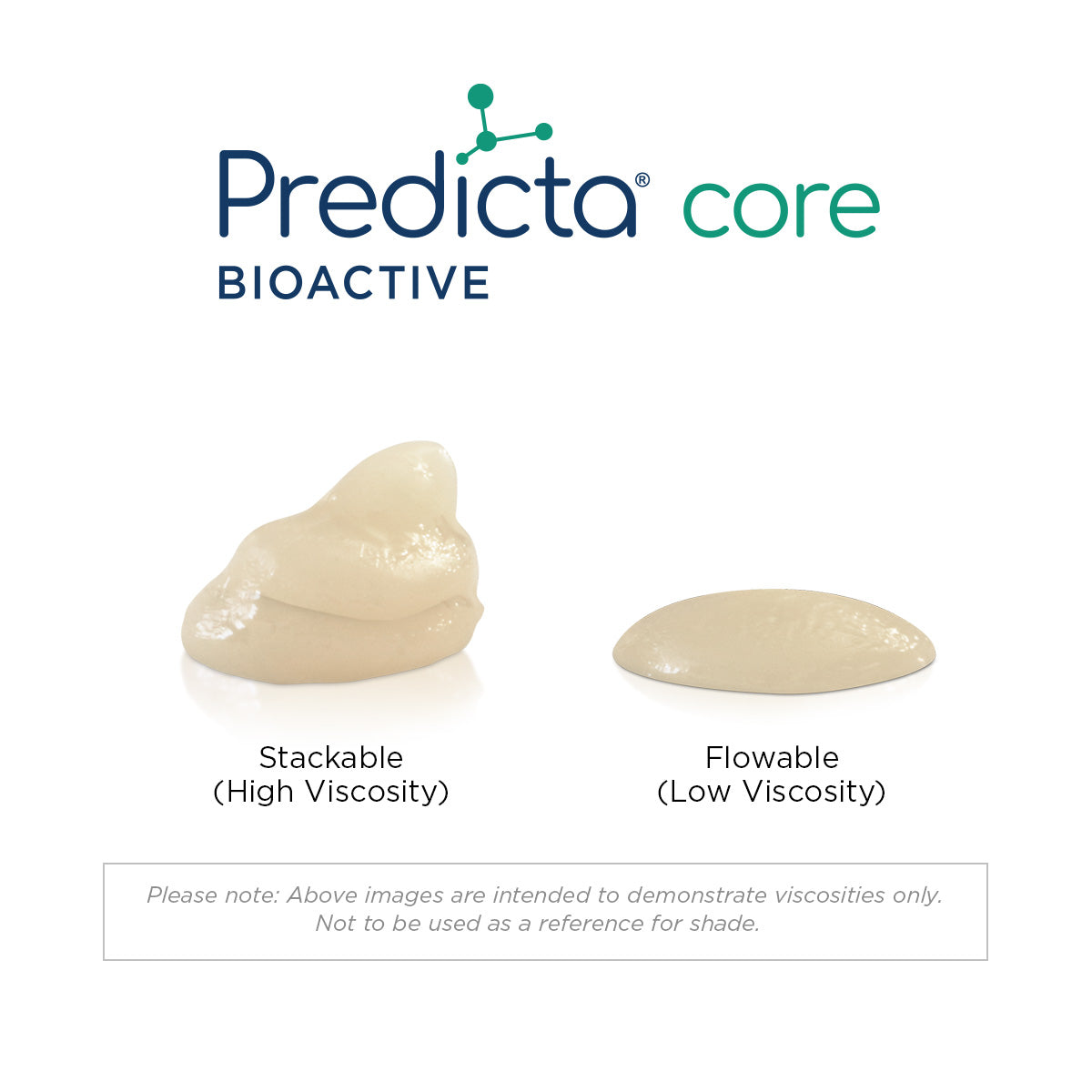 Predicta Bioactive Core Dual-Cure Core Build-up White Stackable