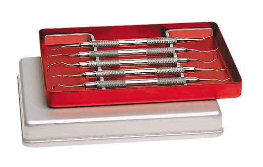 Instrument Tray - Mini Solid Red (18cm x 14cm)