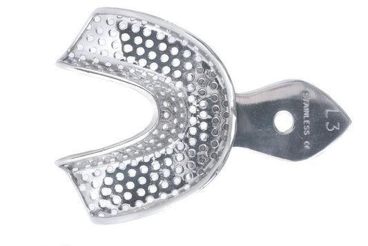 Stainless Steel Impression Trays Perforated Lower No.3