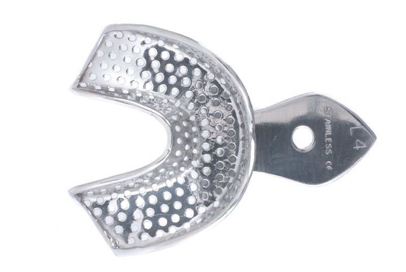 Stainless Steel Impression Trays Perforated Lower No.4