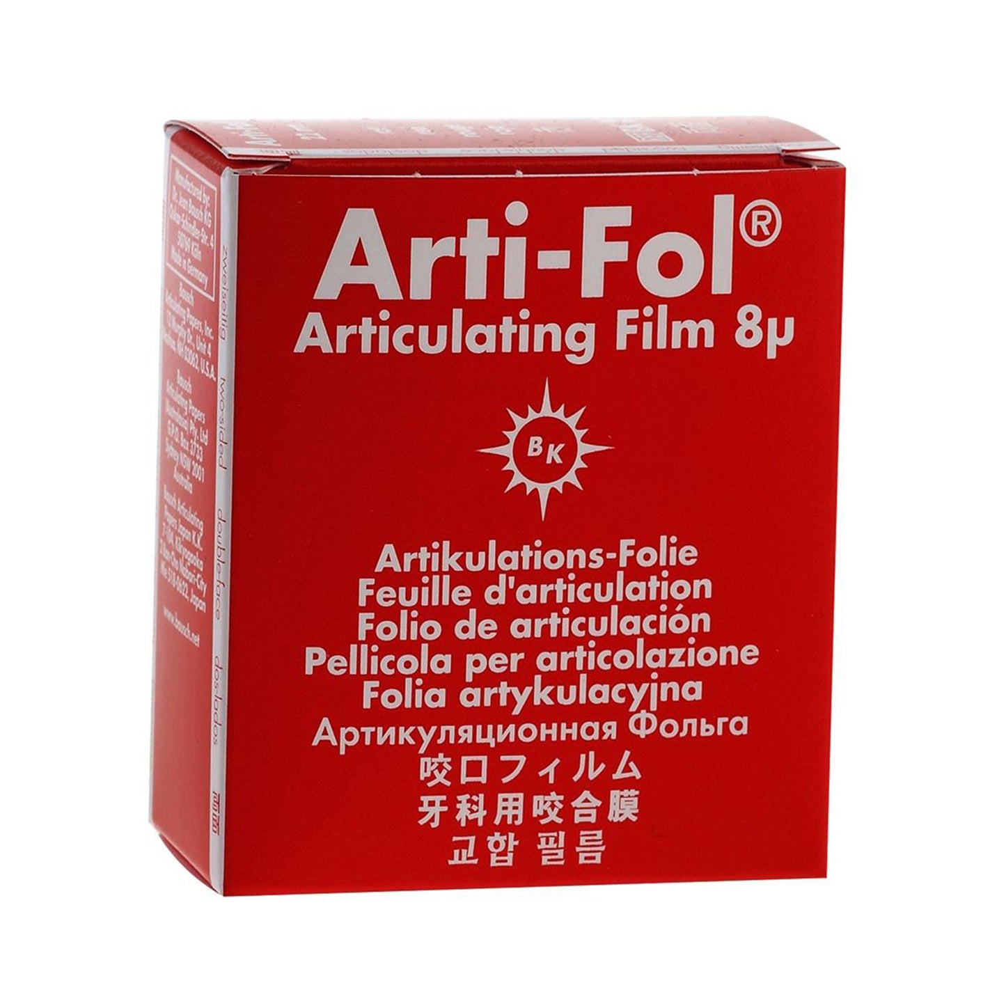 Arti-Fol Articulating Film Red 22mm 2-Sided BK 25 8¬µ