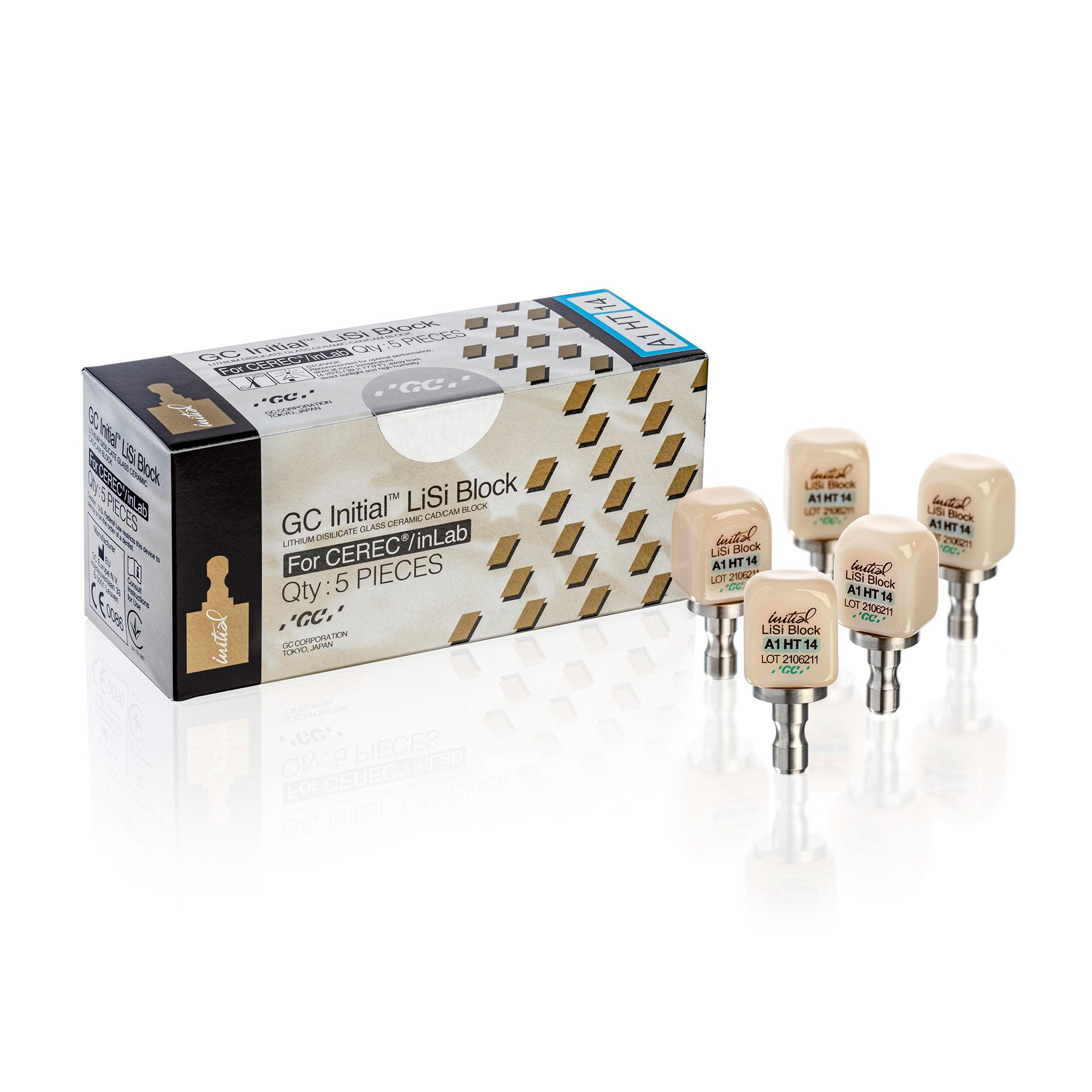 GC Initial LiSi Block CEREC, Size 14, BL