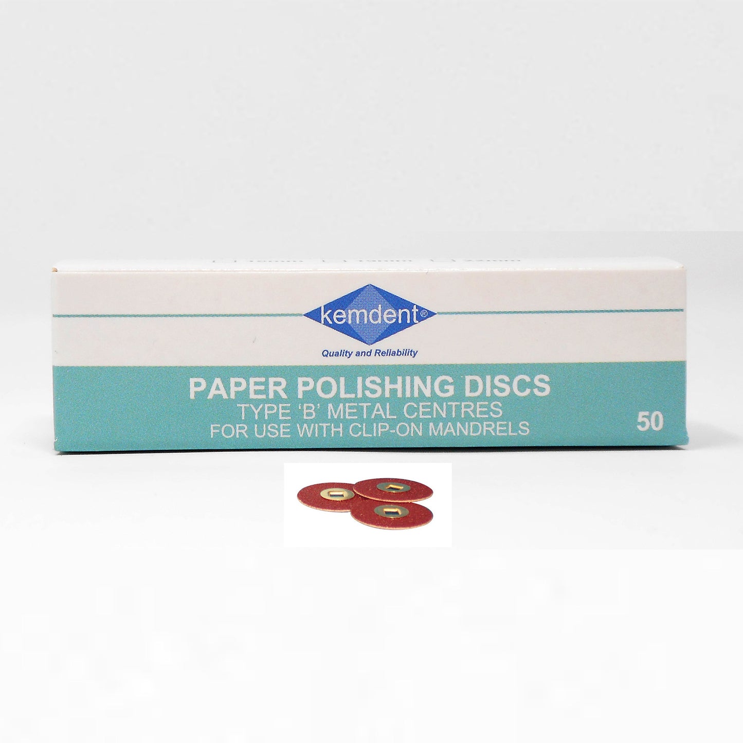 Paper Polishing and Abrasive Discs Type B - Metal Centre (Moore‚Äö√Ñ√¥s Type) 16mm Medium