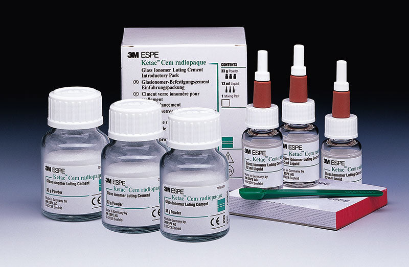 Ketac Cem Radiopaque Glass Ionomer Luting Cement Triple Pack