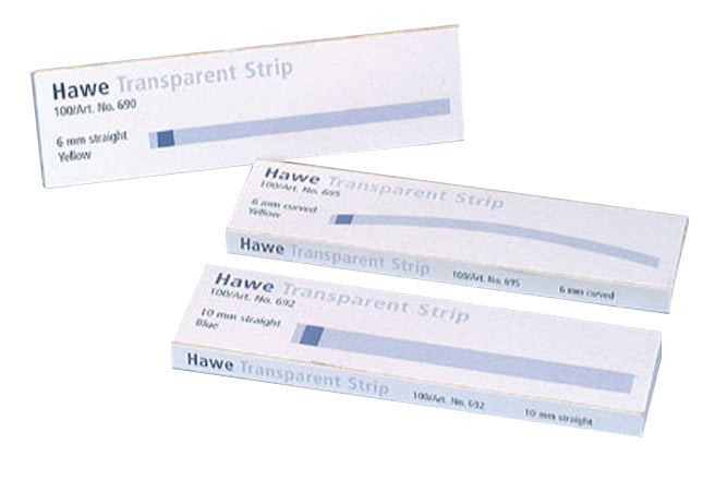 Transparent Strips Straight 10mm x 100mm Blue (Ref. 692)