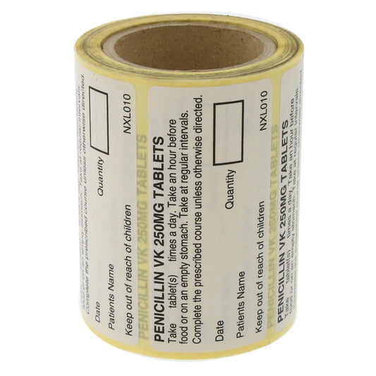 Labels Penicillin VK 250mg