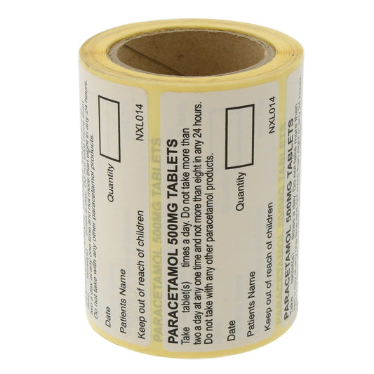 Labels Paracetamol 500mg