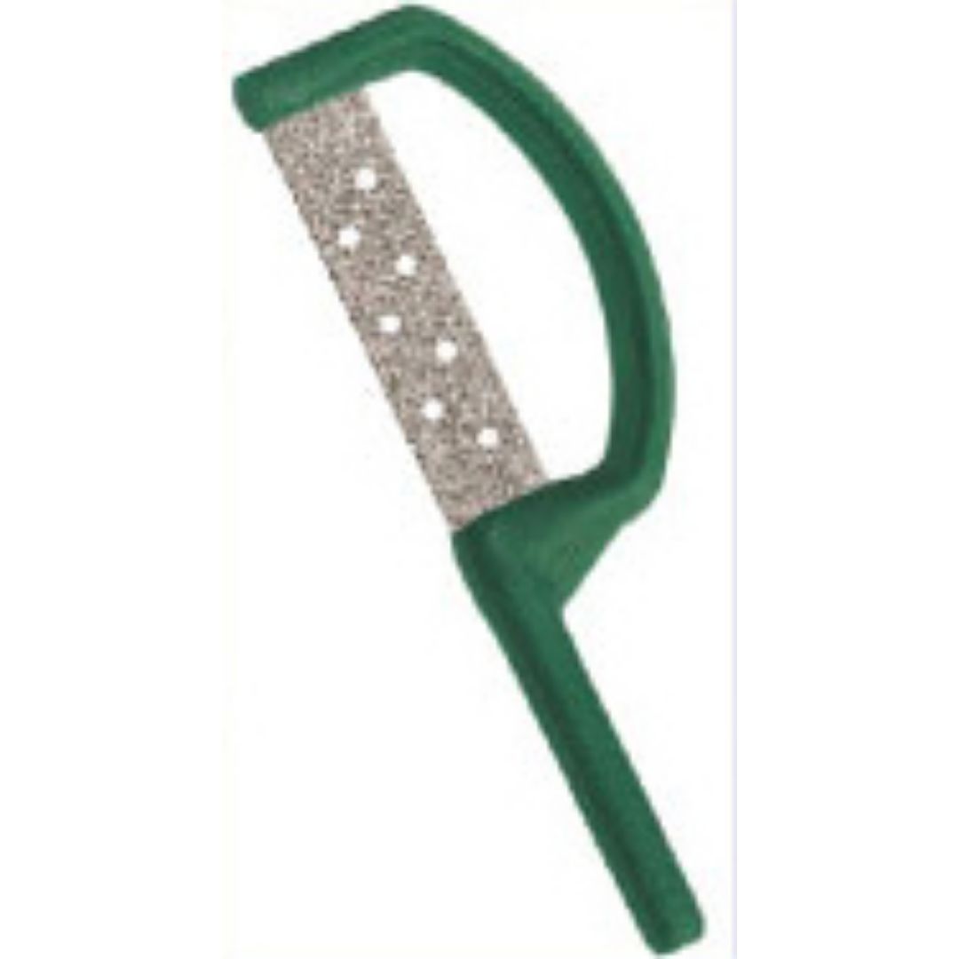 SpaceFile Left S/Sided Green Coarse 0.235mm Pk 8