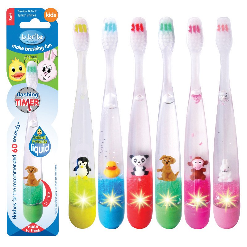 BBrite Animal Friends Flashing Liquid Toothbrush