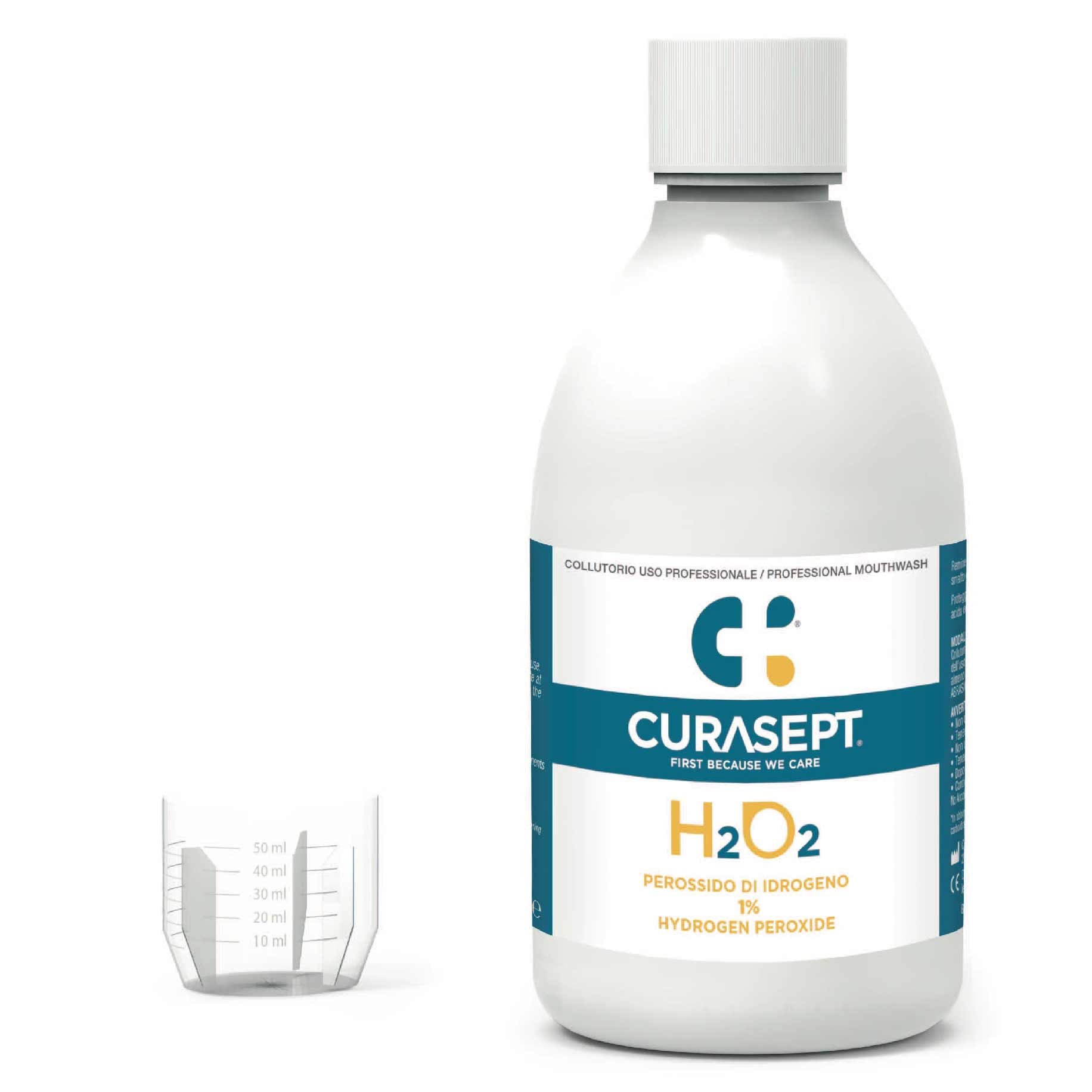 Curasept Hydrogen Peroxide Mouthwash H2O2 1%