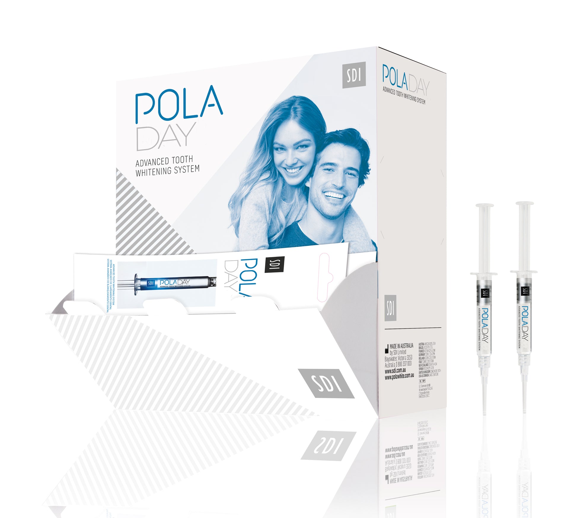 Poladay Whitening 50 x 3g Dispenser Pack - 6% Hydrogen Peroxide