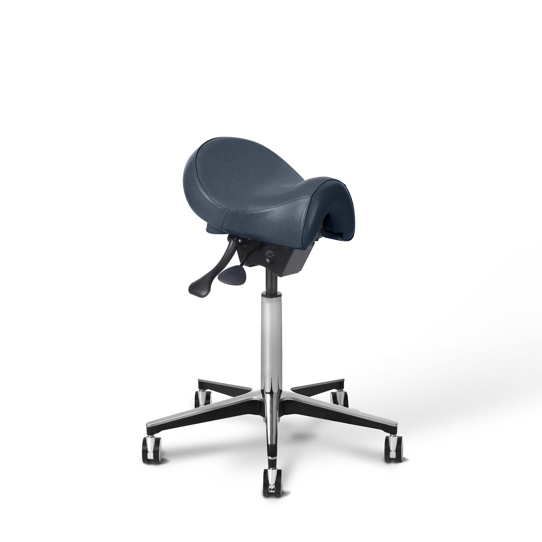Dental Stools Saddle Stool with gas lift Aldo Blue