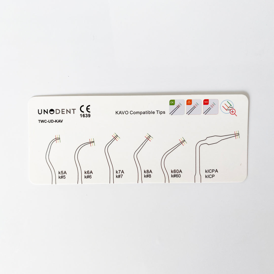 UnoDent Tip Wear Card KaVo Compatible Tips