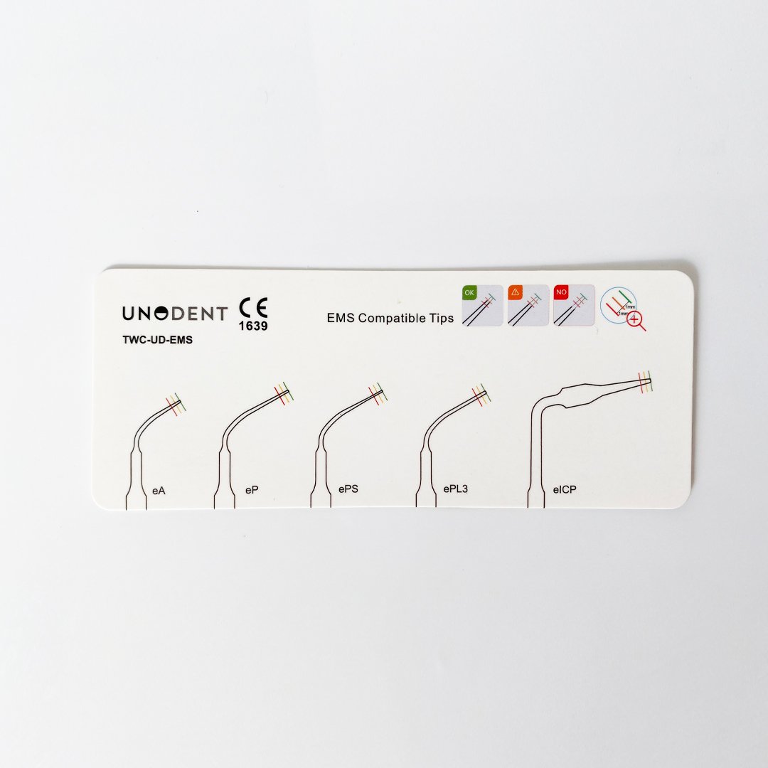UnoDent Tip Wear Card EMS Compatible Tips