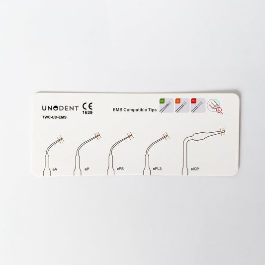 UnoDent Tip Wear Card EMS Compatible Tips