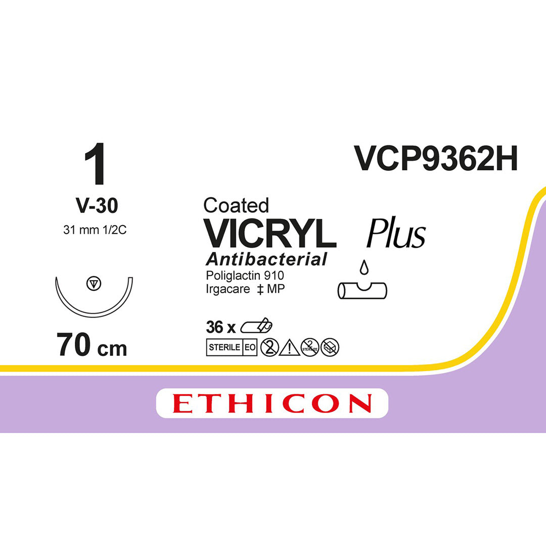 VICRYL Plus Suture VCP9362H 1, Length 70cm