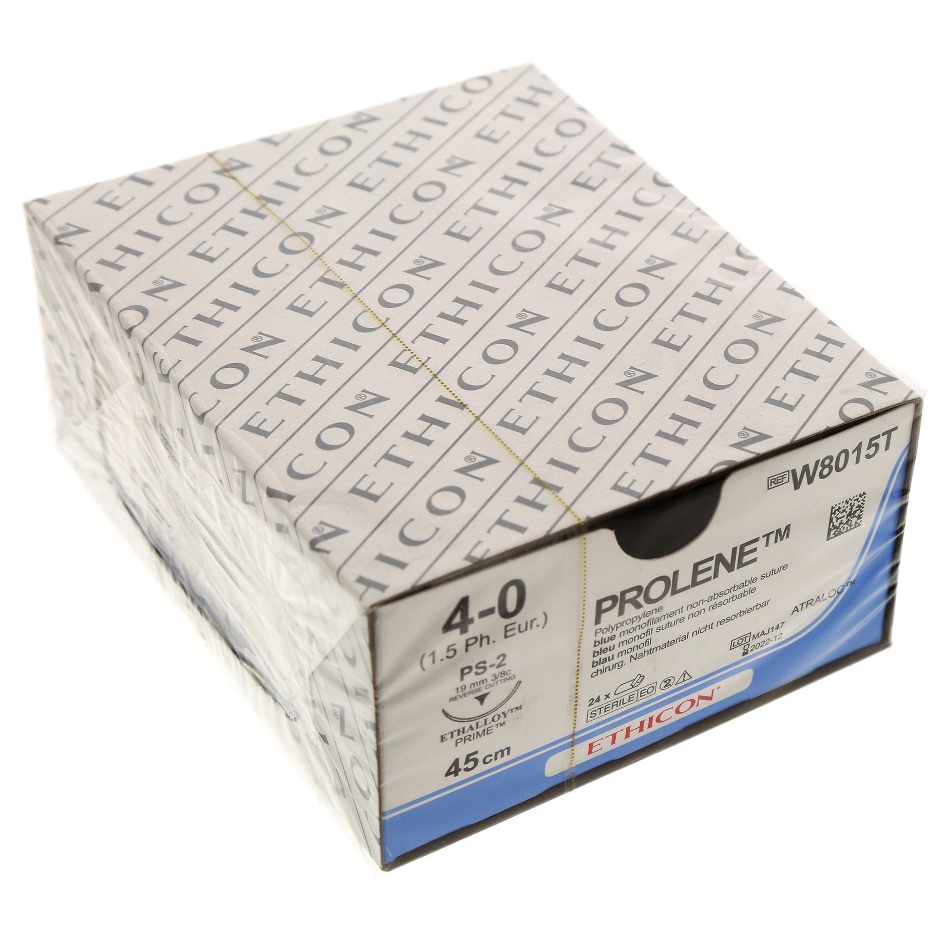 Prolene Blue 45cm M1.5 W8015T 4/0