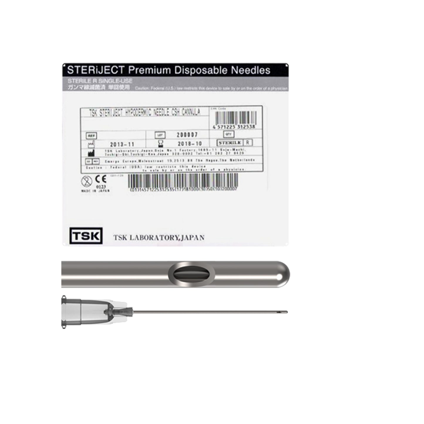 Closed Single Hole (CSH) Cannula TSKiD Standard 27G x 50mm (2‚Äù)