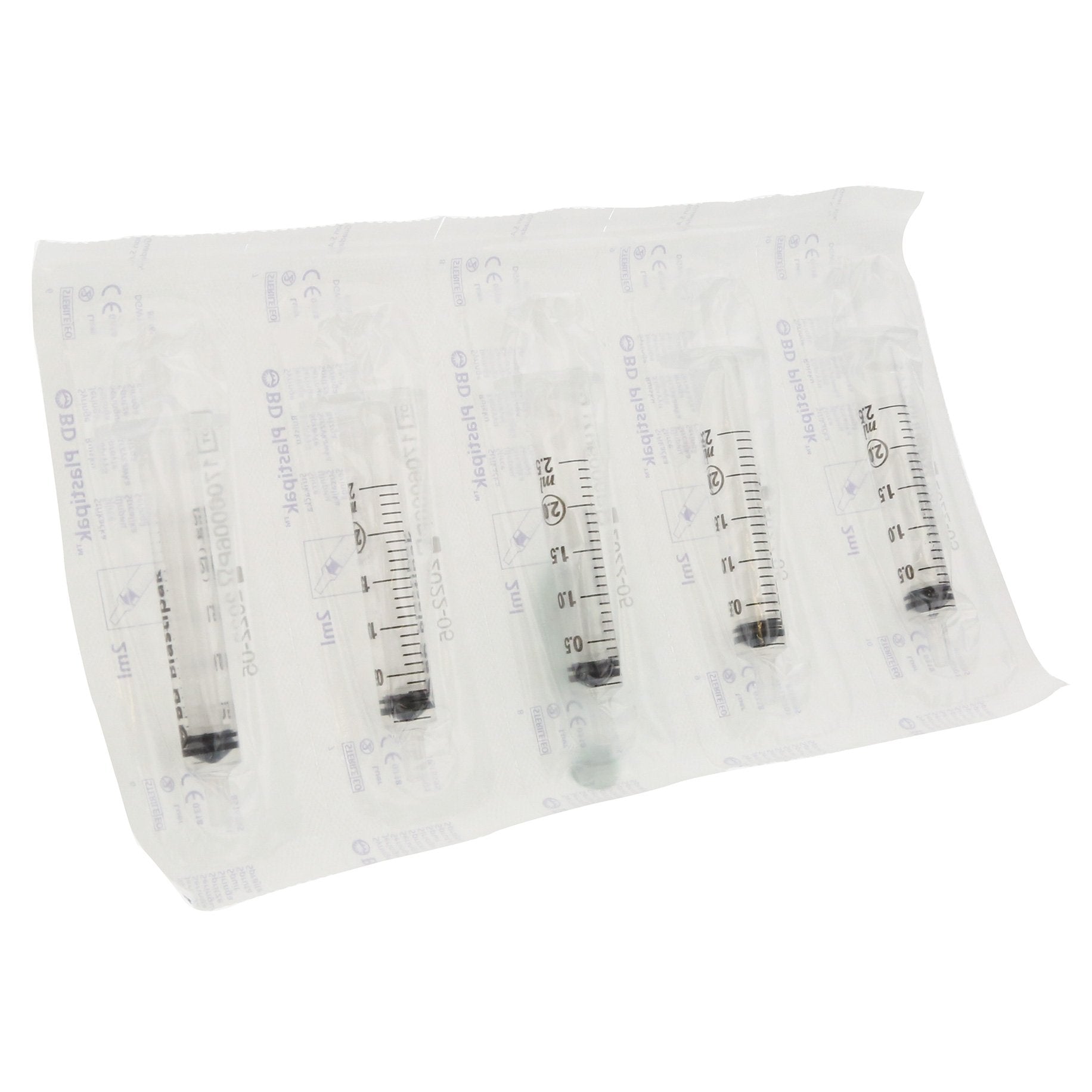 BD Plastipak Syringe 2ml Hypodermic 3 Piece