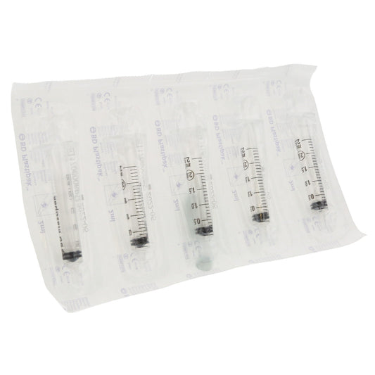BD Plastipak Syringe 2ml Hypodermic 3 Piece