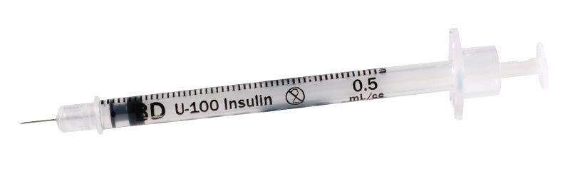 Insulin Syringe Microfine 0.5ml 30G x 8mm