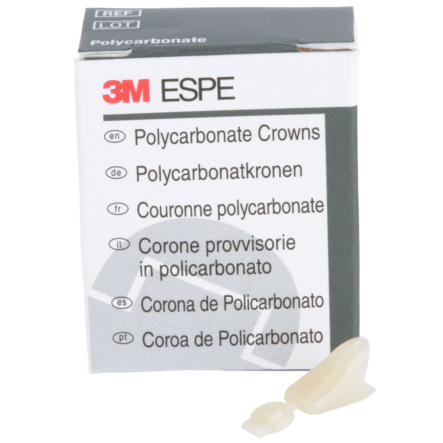 Polycarbonate Crowns Laterals Upper Right 2