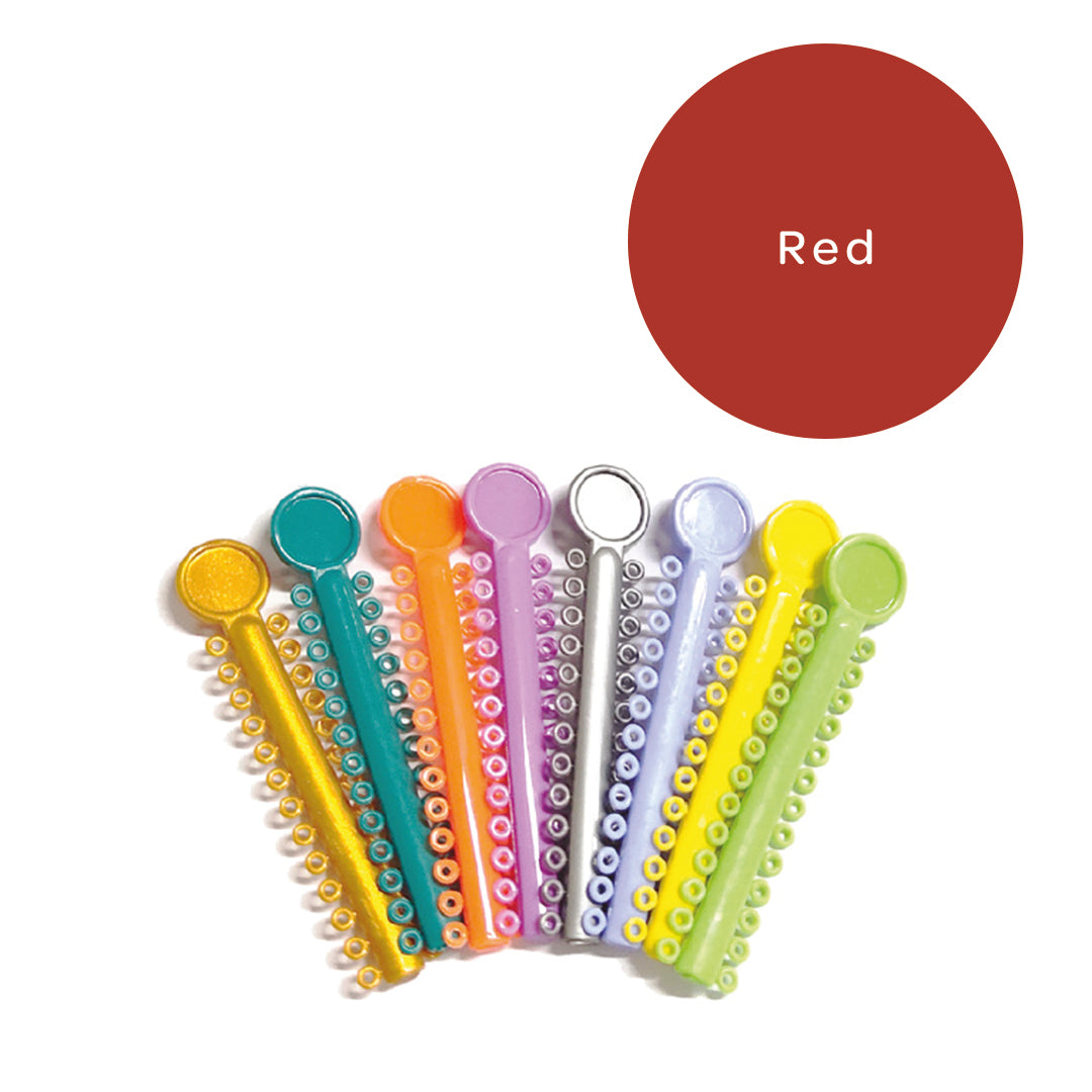 Elastomeric Ligatures Regular Red