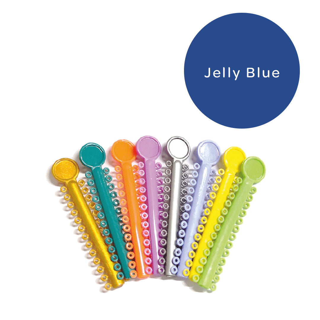 Elastomeric Ligatures Regular Jelly Blue