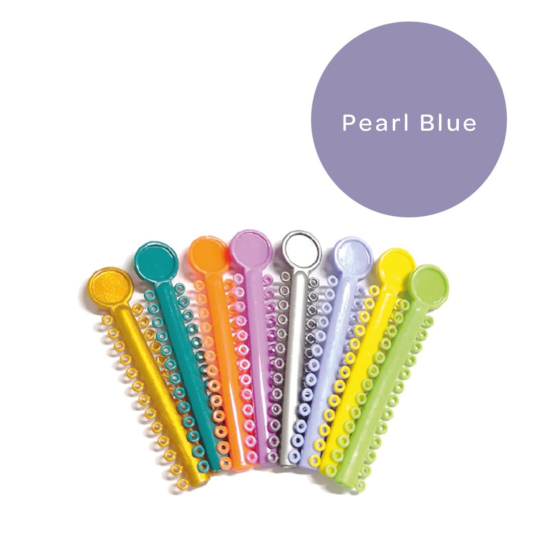 Elastomeric Ligatures Regular Pearl Blue