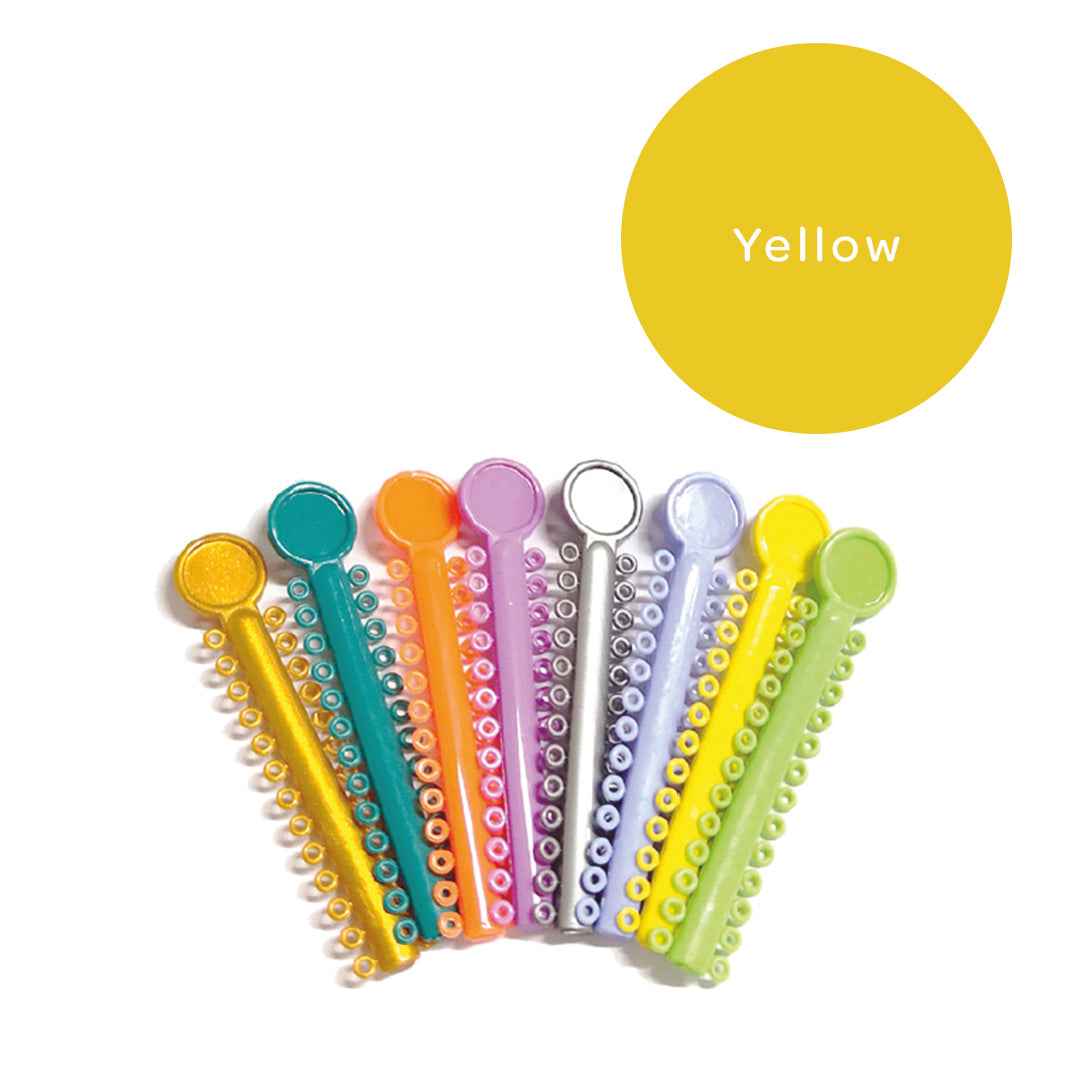 Elastomeric Ligatures Regular Yellow