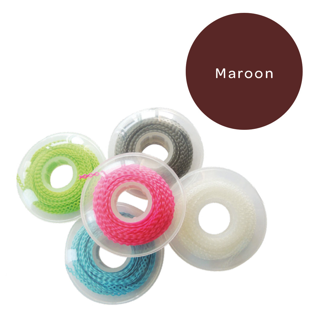 Elastomeric Chain Continuous Maroon