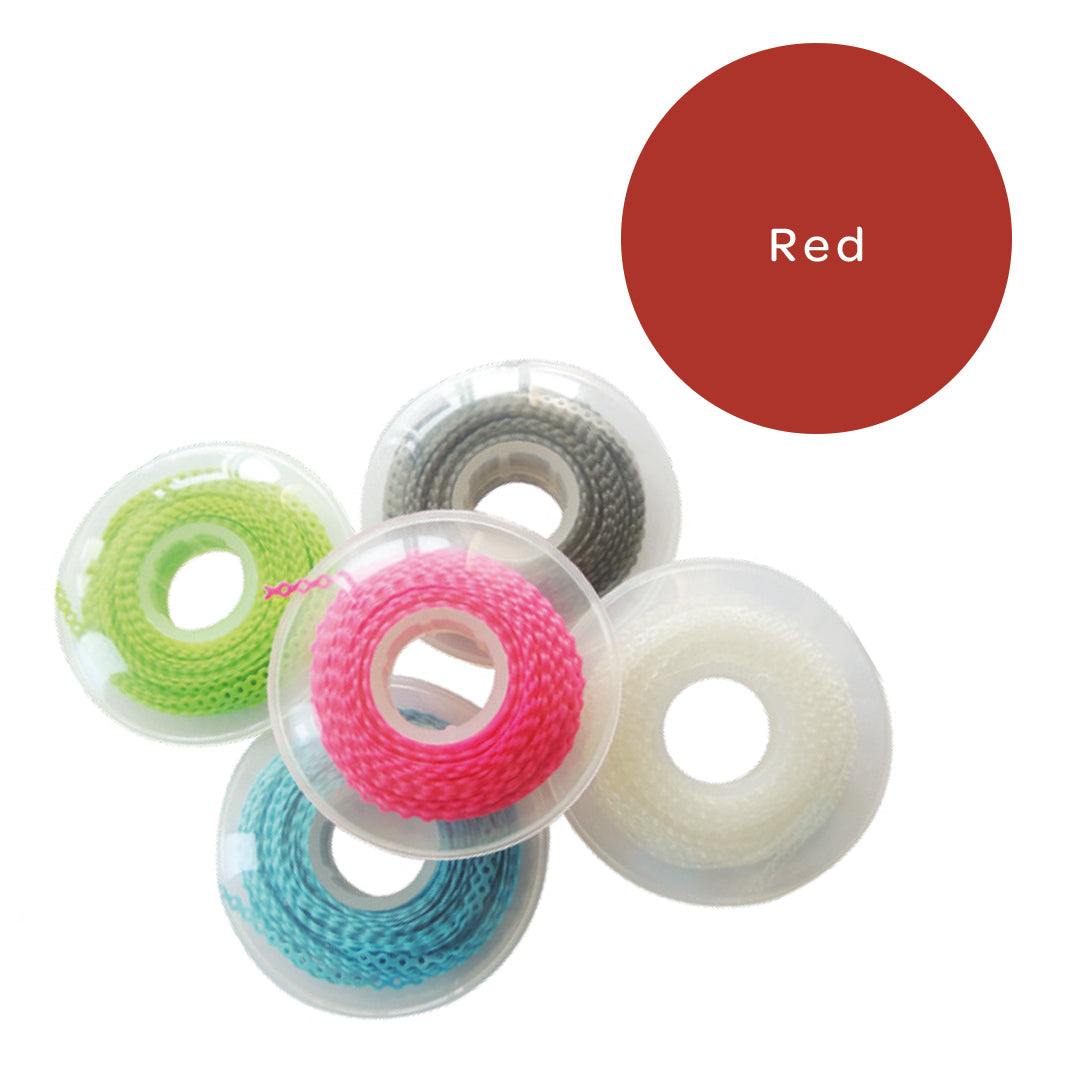 Elastomeric Chain Continuous Red