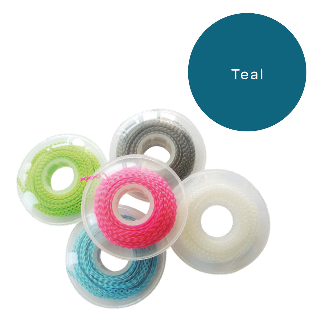 Elastomeric Chain Continuous Teal