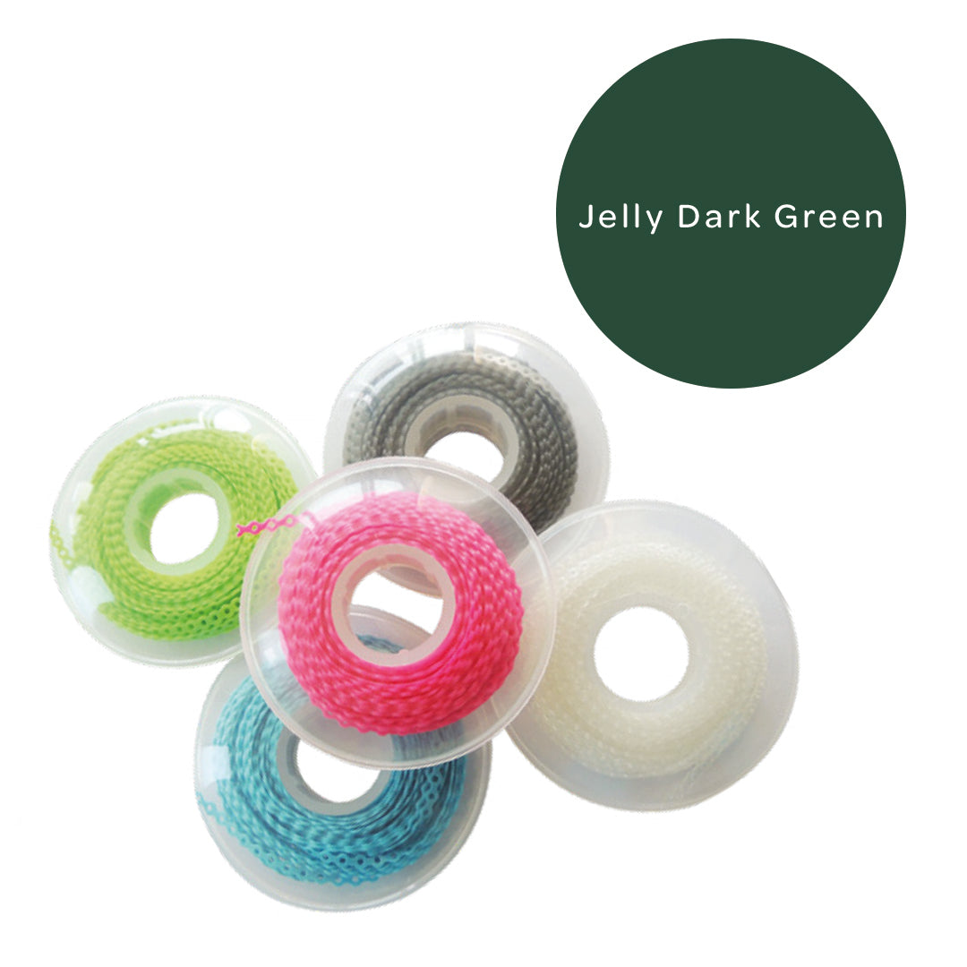 Elastomeric Chain Short Jelly  Dark Green