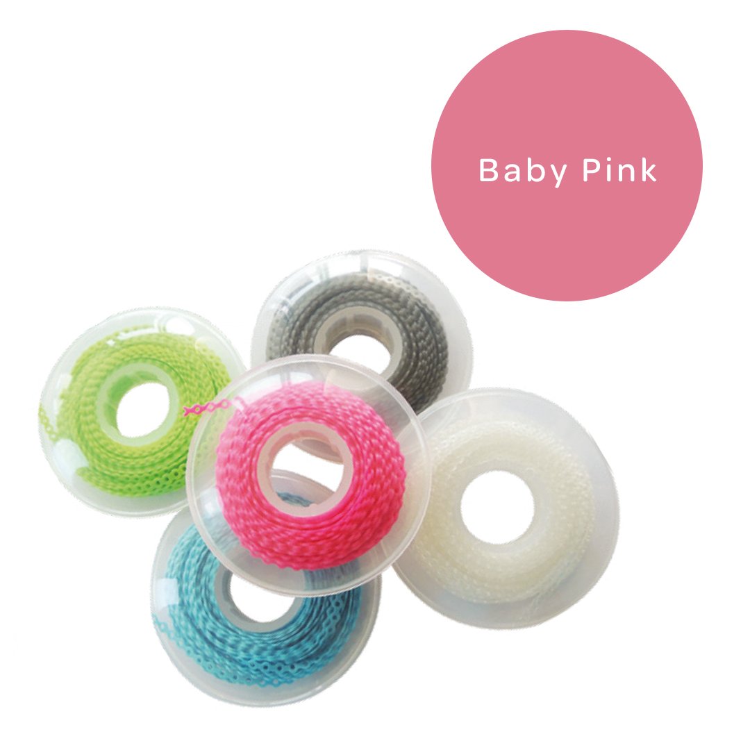 Elastomeric Chain Long Baby Pink