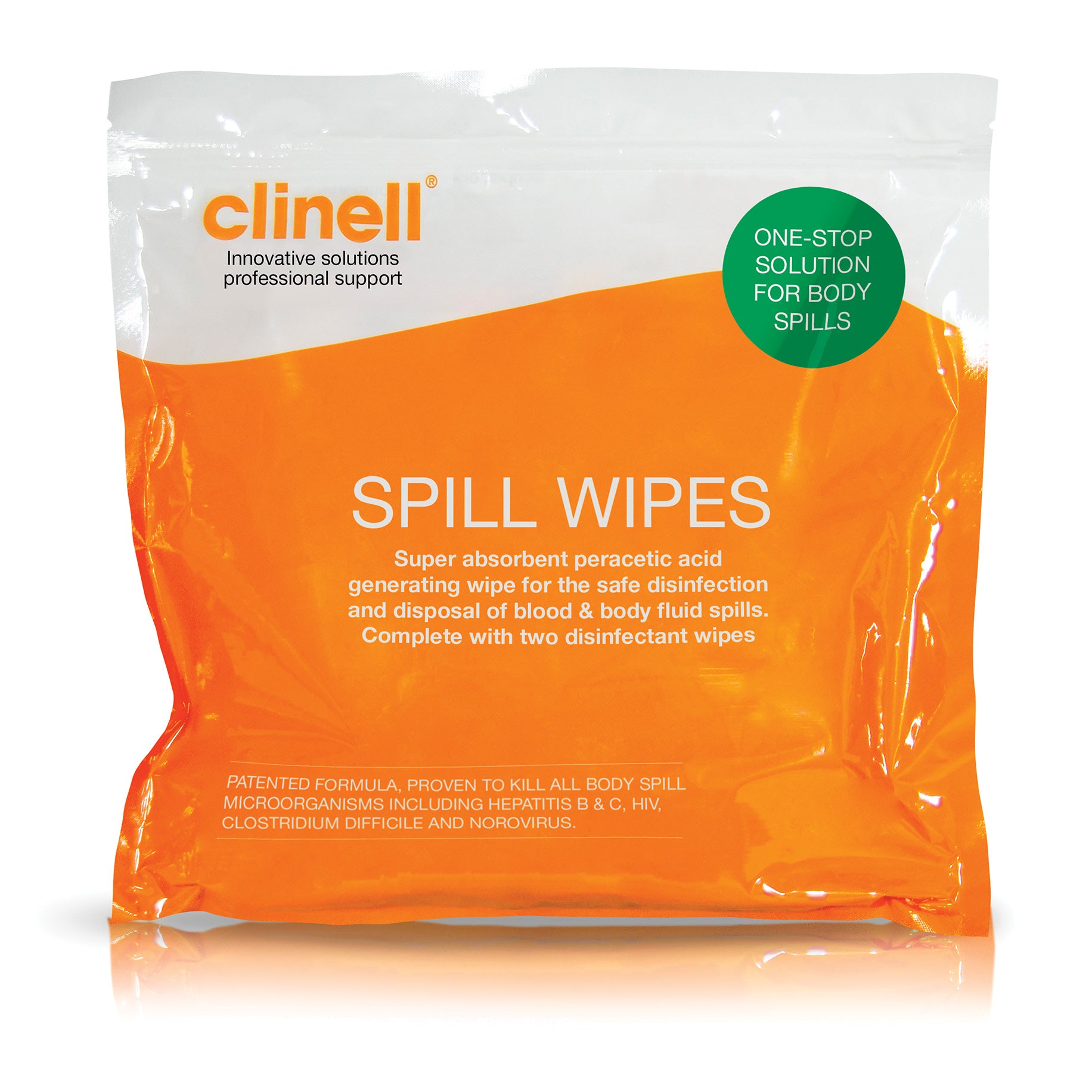 Clinell Body Spill Wipes