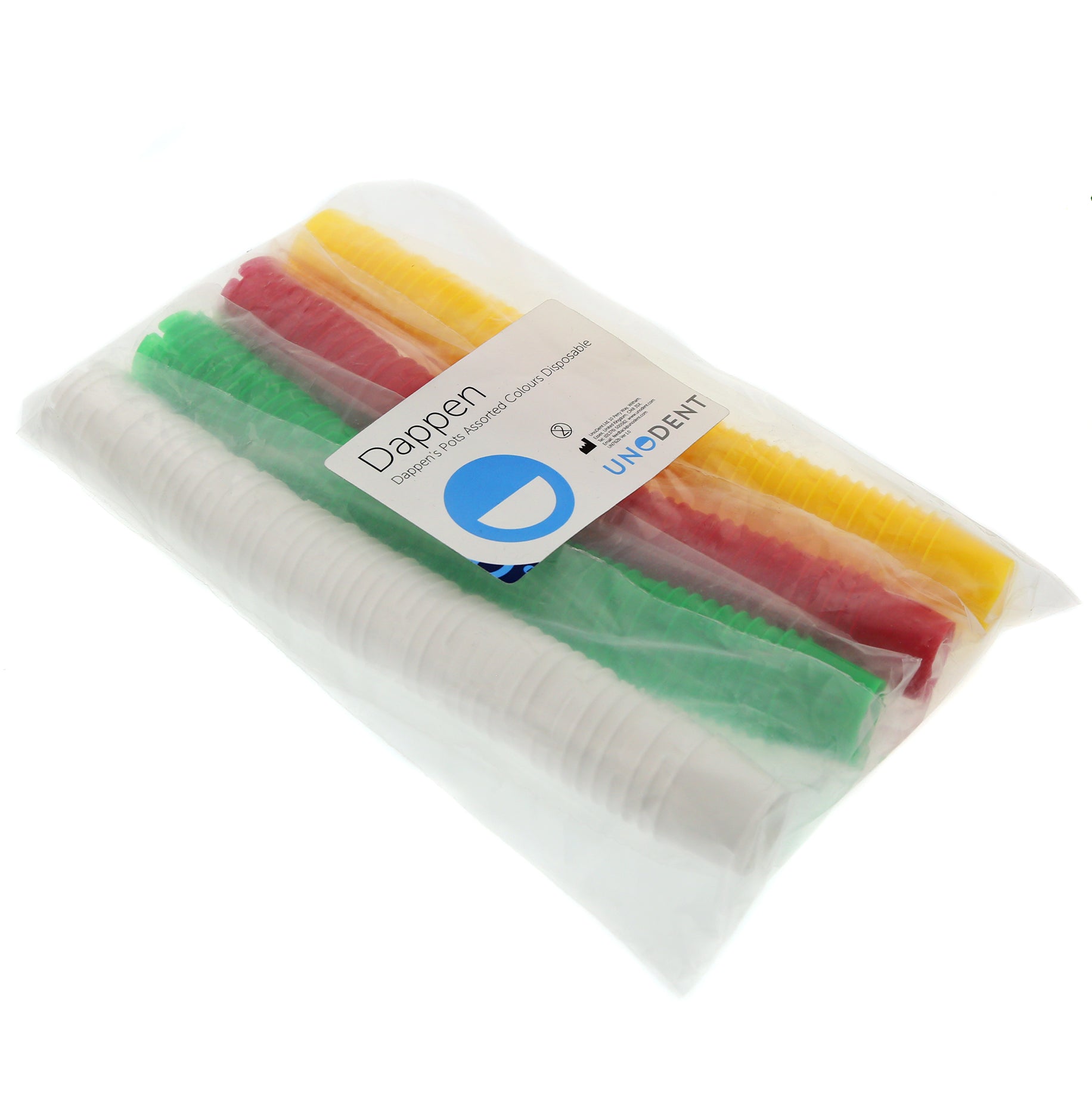 Disposable Dappen's Pots - Assorted Colours